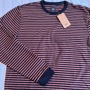 Vans Men's Long Sleeved Striped Shirt-- Size Medium